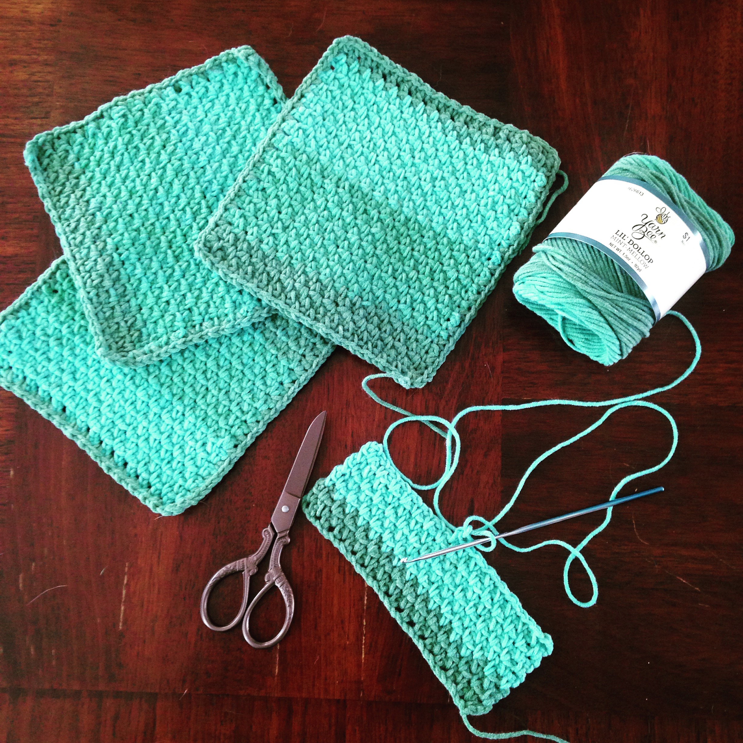 Crochet Cotton Washcloths (pattern) Feelin' Crafty Yarnworks